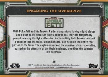 2022 Topps Star Wars: The Book of Boba Fett #35 Engaging the Overdrive Back
