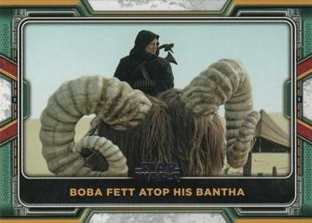 2022 Topps Star Wars: The Book of Boba Fett #44 Boba Fett Atop His Bantha Front