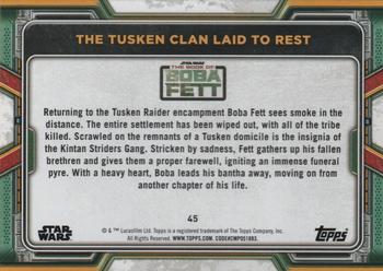 2022 Topps Star Wars: The Book of Boba Fett #45 The Tusken Clan Laid to Rest Back