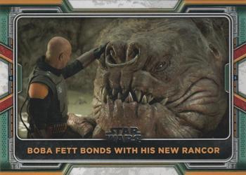 2022 Topps Star Wars: The Book of Boba Fett #48 Boba Fett Bonds with His New Rancor Front