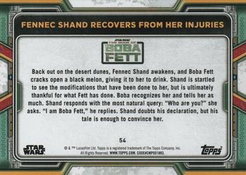 2022 Topps Star Wars: The Book of Boba Fett #54 Fennec Shand Recovers from Her Injuries Back