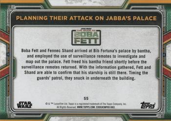 2022 Topps Star Wars: The Book of Boba Fett #55 Planning Their Attack on Jabba's Palace Back