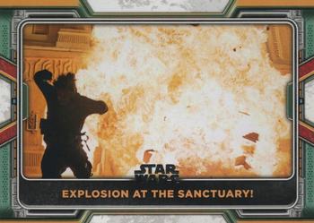 2022 Topps Star Wars: The Book of Boba Fett #85 Explosion at the Sanctuary! Front