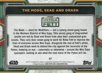 2022 Topps Star Wars: The Book of Boba Fett #87 The Mods, Skad and Drash Back