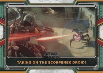2022 Topps Star Wars: The Book of Boba Fett #91 Taking on the Scorpenek Droid! Front