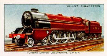 1994 Imperial Tobacco 1936 Wills's Railway Engines Reprint #3 Turbine Driven Locomotive Front