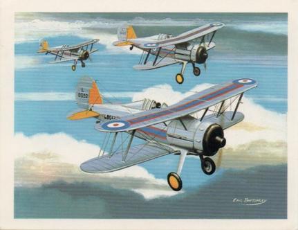 1988 Player's Tom Thumb History of British Aviation #12 Gloster Gladiator Front