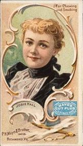 1880-90 Mayo's Cut Plug Actresses (N295) #NNO Josie Hall Front