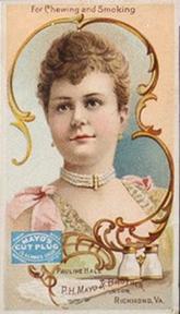 1880-90 Mayo's Cut Plug Actresses (N295) #NNO Pauline Hall Front