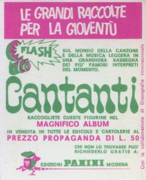 1969 Panini Cantanti #275 Aretha Franklin Back