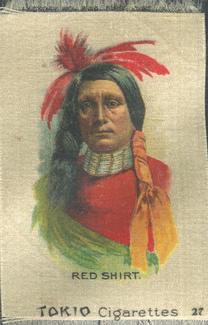 1910 American Tobacco Indian Chiefs Silks (S67) #27 Red Shirt Front