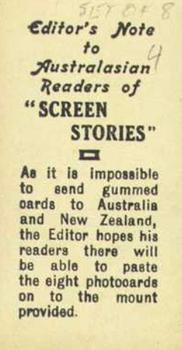 1930 Amalgamated Press Screen Stories #NNO Mary Brian Back