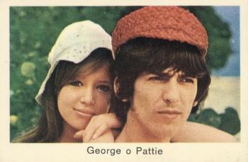 1968 TV68 Popbilder (Dutch Gum Unnumbered) #NNO George Harrison / Pattie Boyd Front
