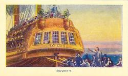 1940 R. & J. Hill Famous Ships #26 H.M.S. Bounty Front