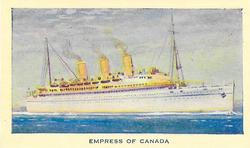 1940 R. & J. Hill Famous Ships #30 The Empress of Canada Front