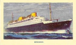 1940 R. & J. Hill Famous Ships #33 The Bremen Front