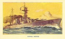 1940 R. & J. Hill Famous Ships #34 H.M.S. Hood Front