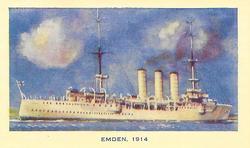 1940 R. & J. Hill Famous Ships #42 The Emden Front