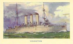 1940 R. & J. Hill Famous Ships #43 H.M.S. Vindictive Front