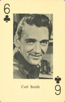 1965 Heather Country Music Playing Cards #6♣️ Carl Smith Front