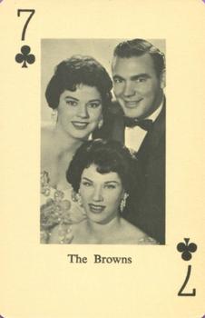 1965 Heather Country Music Playing Cards #7♣️ The Browns Front