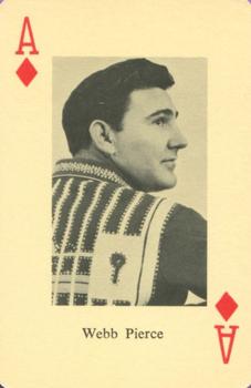 1965 Heather Country Music Playing Cards #A♦️ Webb Pierce Front