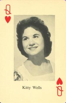 1965 Heather Country Music Playing Cards #Q♥️ Kitty Wells Front