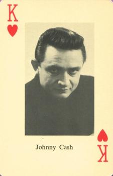1965 Heather Country Music Playing Cards #K♥️ Johnny Cash Front
