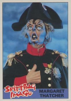 1990 Topps Spitting Image #4 Margaret Thatcher Front