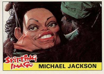 1990 Topps Spitting Image #23 Michael Jackson Front