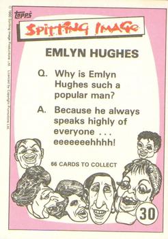 1990 Topps Spitting Image #30 Emlyn Hughes Back