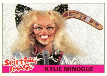 1990 Topps Spitting Image #62 Kylie Minogue Front