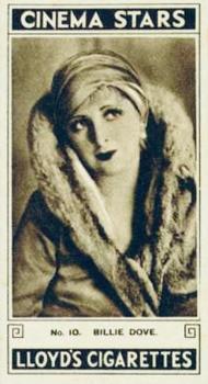 1932 Lloyd's Cinema Stars #10 Billie Dove Front