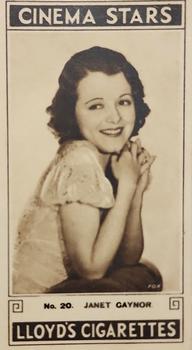 1932 Lloyd's Cinema Stars #20 Janet Gaynor Front