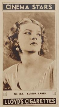 1932 Lloyd's Cinema Stars #23 Elissa Landi Front