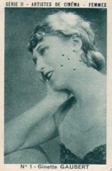 1934 Joseph Milliat Artistes De Cinema Femmes Serie II #1 Ginette Gaubert Front
