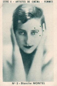 1934 Joseph Milliat Artistes De Cinema Femmes Serie II #2 Blanche Montel Front