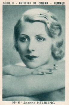 1934 Joseph Milliat Artistes De Cinema Femmes Serie II #6 Jeanne Helbling Front