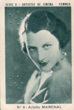 1934 Joseph Milliat Artistes De Cinema Femmes Serie II #8 Arlette Marchal Front