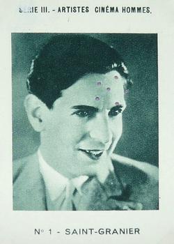 1934 Joseph Milliat Artistes Cinema Hommes Serie III #1 Saint-Granier Front
