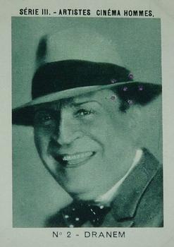 1934 Joseph Milliat Artistes Cinema Hommes Serie III #2 Dranem Front