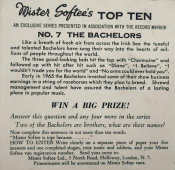 1965 Mister Softee’s Top Ten #7 The Bachelors Back
