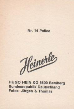 1980 Heinerle Star Parade #14 Police Back