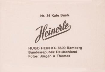 1980 Heinerle Star Parade #36 Kate Bush Back