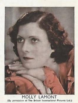 1934 Nile Film Stars #30 Molly Lamont Front