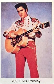 1975 Samlarsaker Popbilder (Swedish) #735 Elvis Presley Front