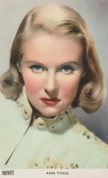 1948 Victoria Chocolates Film Stars #22 Ann Todd Front