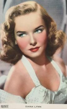 1948 Victoria Chocolates Film Stars #29 Diana Lynn Front