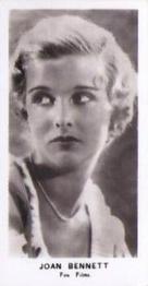 1936 Walker Film Stars (Tatley) #NNO Joan Bennett Front