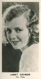 1936 Walker Film Stars (Tatley) #NNO Janet Gaynor Front